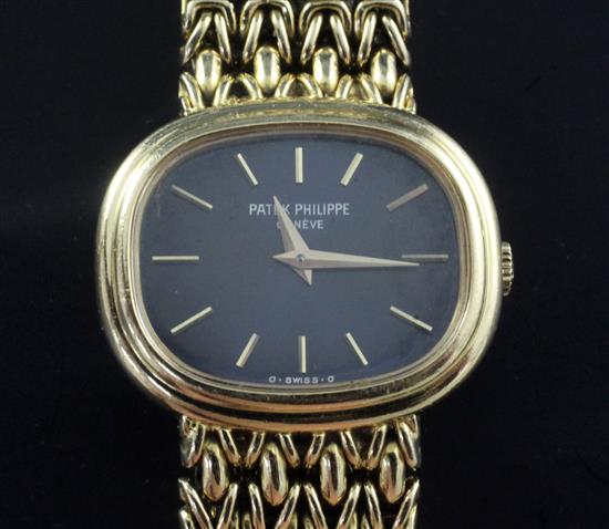 A ladys late 1970s 18ct gold Patek Philippe Calatrava wrist watch,